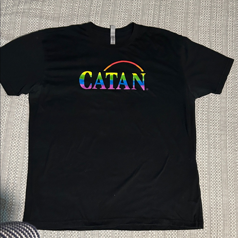 Black Catan Graphic T-Shirt